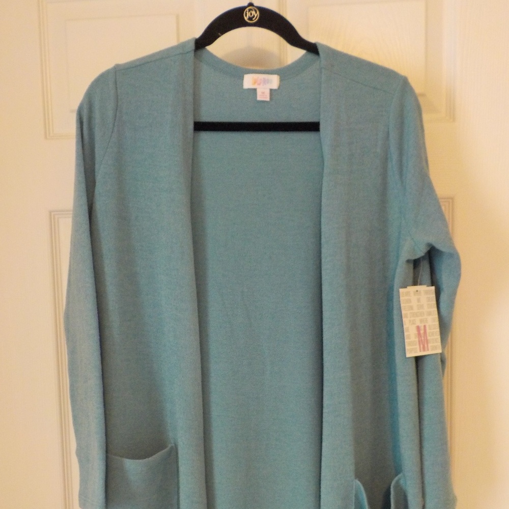 LulaRoe Sarah Aqua Blue Size Medium